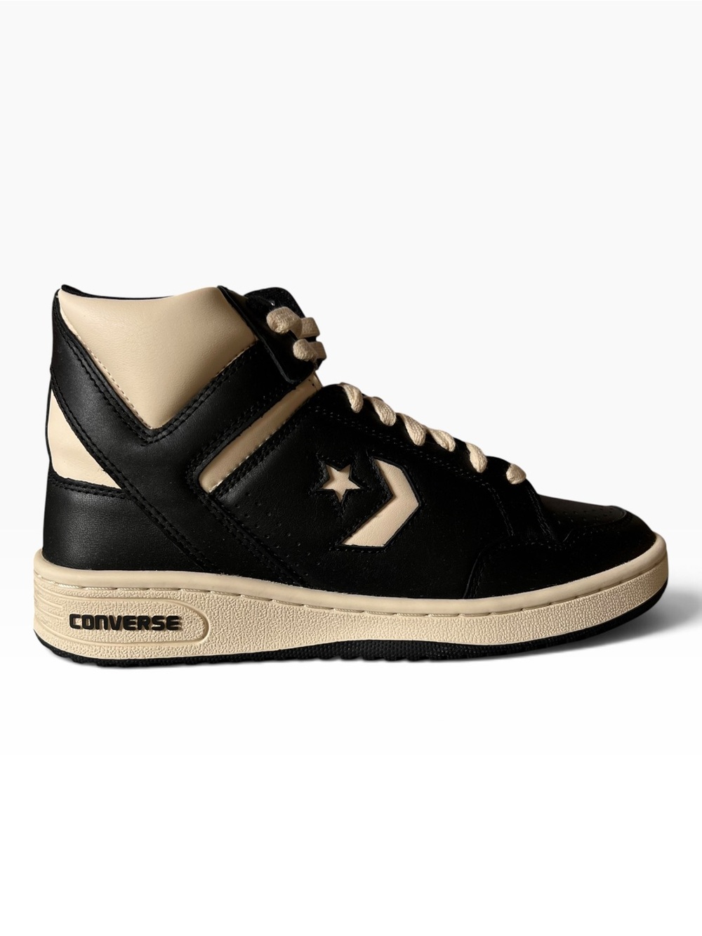 Converse Weapon Mid Black Natural Ivory High Top Sneakers Men’s 8 New in Box